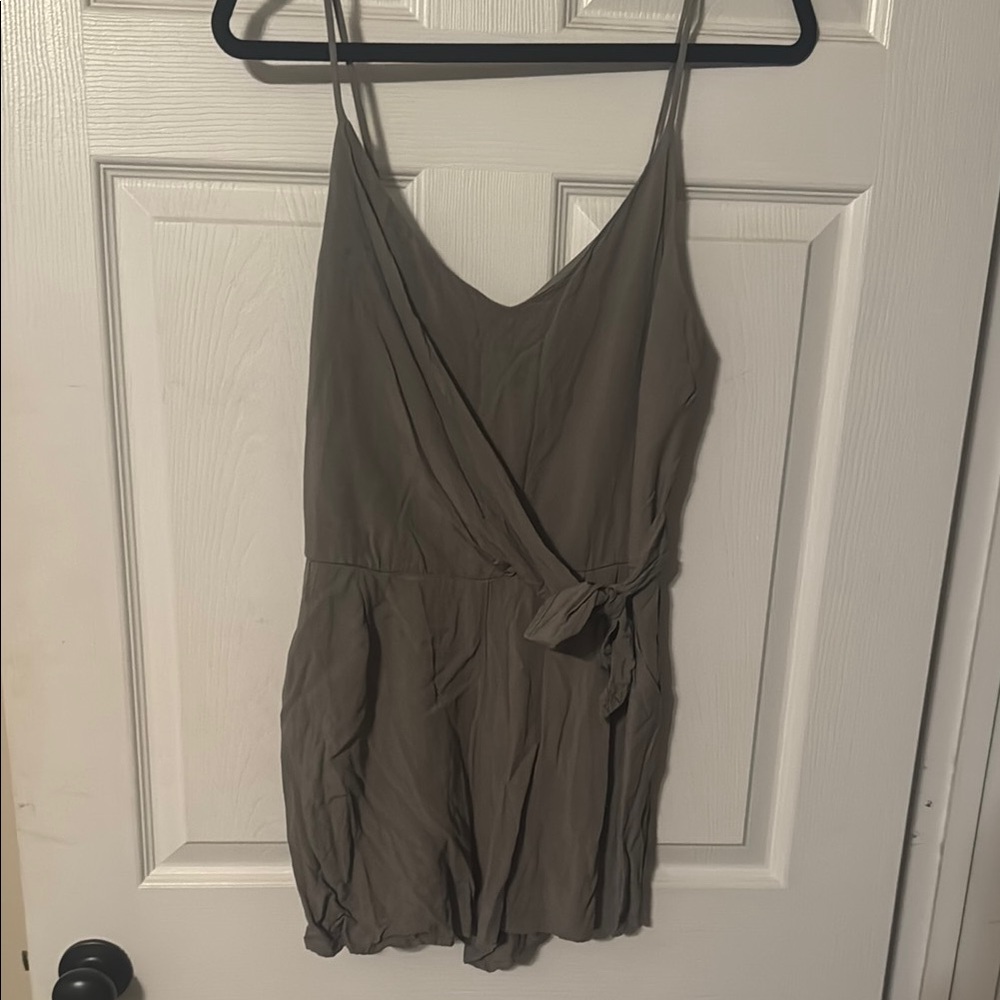 Olive green romper